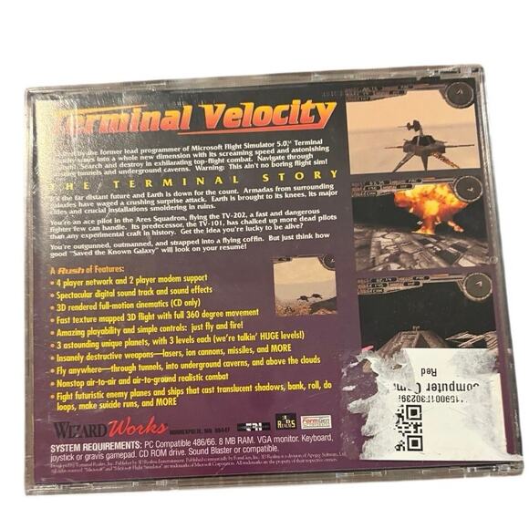 Terminal Velocity PC CD-ROM (1995) WizardWorks Shareware Edition Apogee Game - Picture 4 of 4